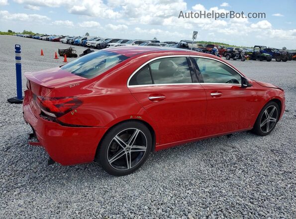 WDD3G4EBXKW015802 2019 MERCEDES-BENZ A-CLASS Red Trasero derecho