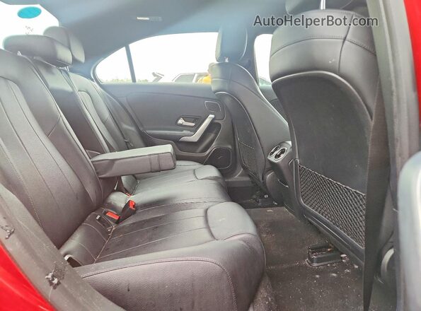 WDD3G4FB2KW024346 2019 MERCEDES-BENZ A Red Rear seats view