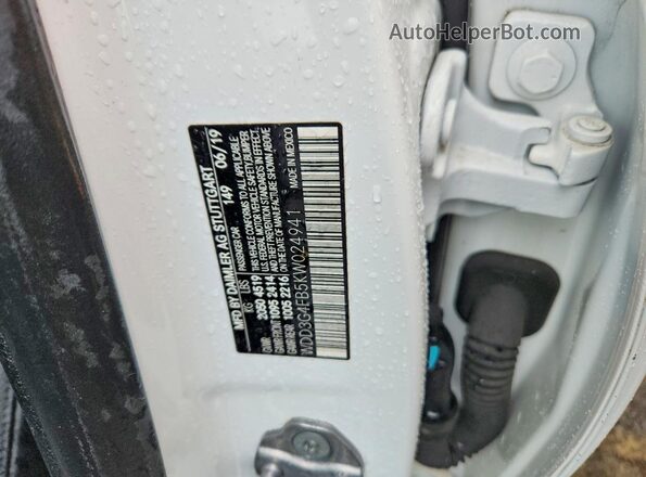 WDD3G4FB5KW024941 2019 MERCEDES-BENZ A White Вид підкапотного простору