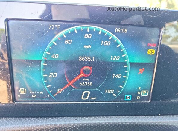 WDD3G4FB6KW035673 2019 MERCEDES-BENZ A Gray Вид щитка приладів