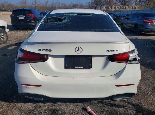 WDD3G4FB7KW030787 2019 MERCEDES-BENZ A White უკანა ხედი