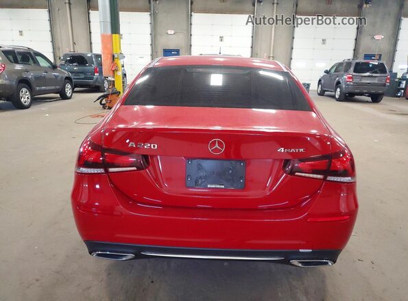 WDD3G4FB8KW020026 2019 MERCEDES-BENZ A Red Widok z tyłu