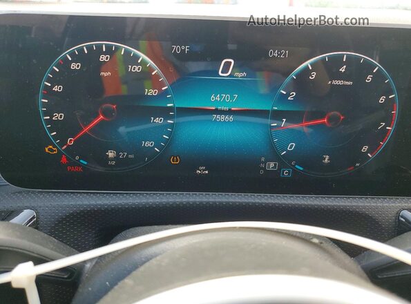 WDD3G4FB9LW036673 2020 MERCEDES-BENZ A Black Vista del cuadro de instrumentos