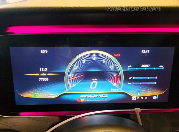 WDD7X8JB6KA000242 2019 MERCEDES-BENZ AMG Black Instrument cluster view