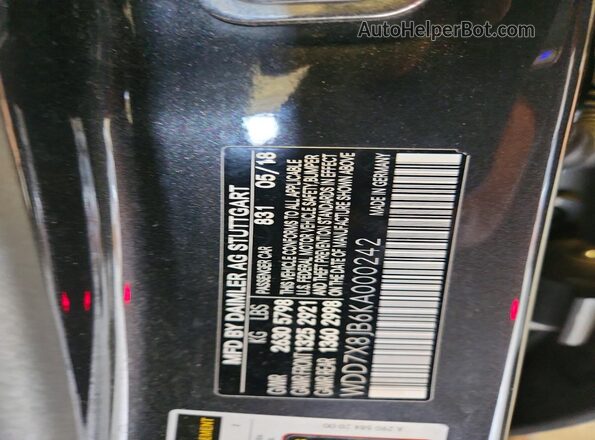 WDD7X8JB6KA000242 2019 MERCEDES-BENZ AMG Black Engine compartment view