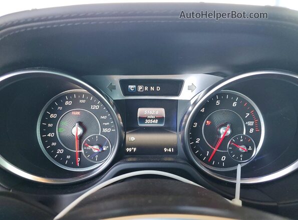 WDDJK7DA2HF046809 2017 MERCEDES-BENZ SL Charcoal Instrument cluster view