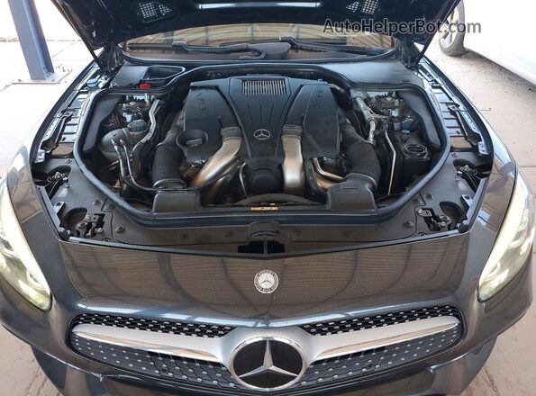 WDDJK7DA2HF046809 2017 MERCEDES-BENZ SL Charcoal Rear interior view
