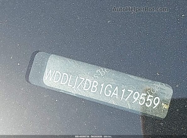 WDDLJ7DB1GA179559 2016 MERCEDES-BENZ CLS-CLASS Black 