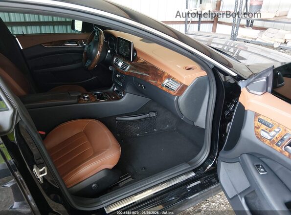 WDDLJ7DB1GA184972 2016 MERCEDES-BENZ CLS-CLASS Black Вид салону спереду
