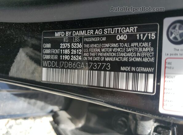 WDDLJ7DB6GA173773 2016 MERCEDES-BENZ CLS-CLASS Black Engine compartment view