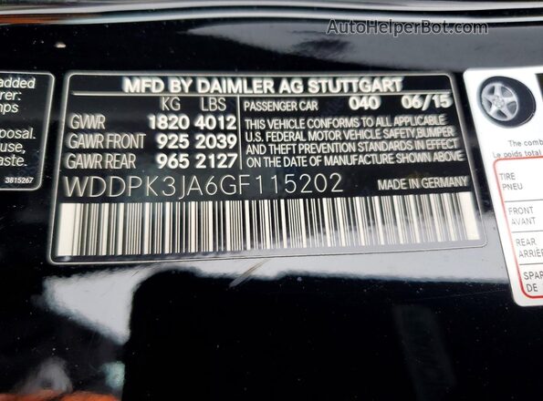 WDDPK3JA6GF115202 2016 MERCEDES-BENZ SLK Black Widok komory silnika