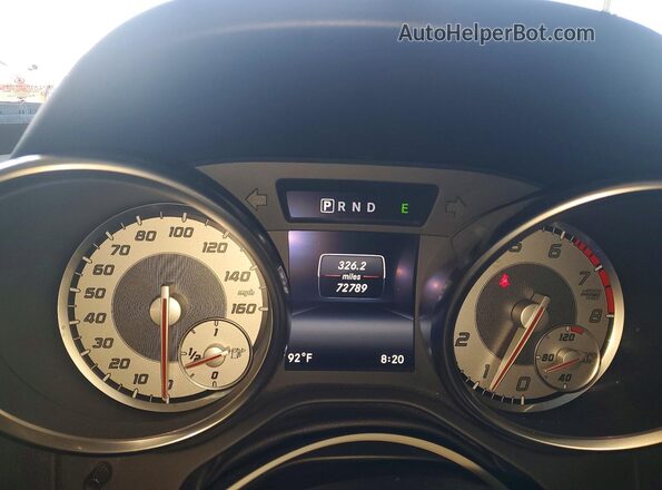 WDDPK3JA9GF122502 2016 MERCEDES-BENZ SLK Gray Widok zestawu wskaźników