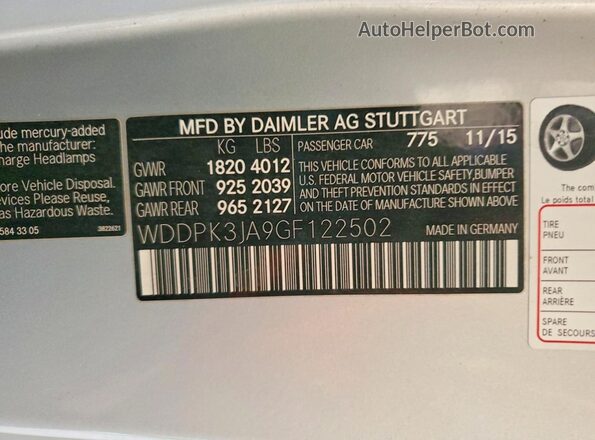 WDDPK3JA9GF122502 2016 MERCEDES-BENZ SLK Gray Widok komory silnika
