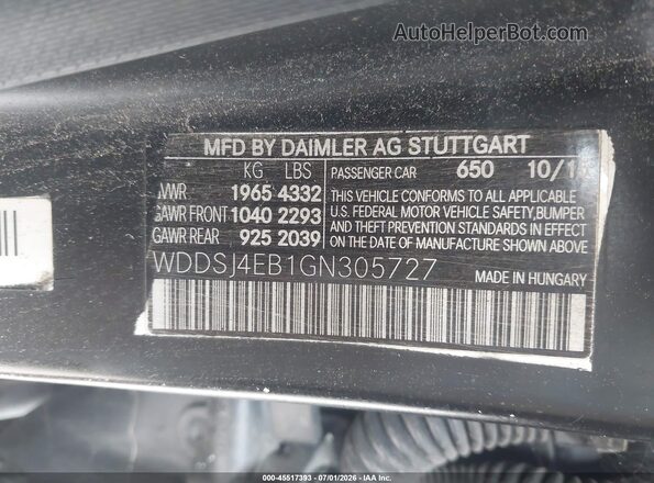 WDDSJ4EB1GN305727 2016 MERCEDES-BENZ CLA 250 Beige Widok komory silnika