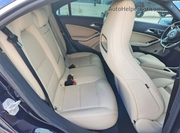 WDDSJ4EB3JN525264 2018 MERCEDES-BENZ CLA-CLASS Blue Rear seats view