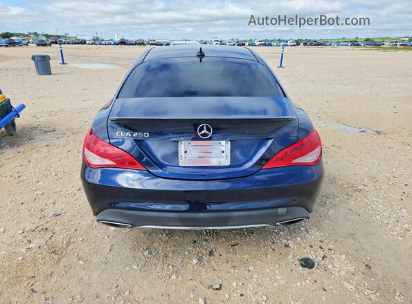 WDDSJ4EB3JN525264 2018 MERCEDES-BENZ CLA-CLASS Blue Rear view