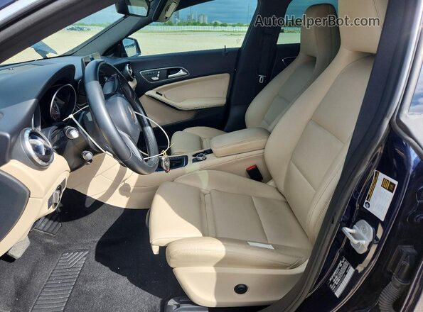 WDDSJ4EB3JN525264 2018 MERCEDES-BENZ CLA-CLASS Blue Front interior view