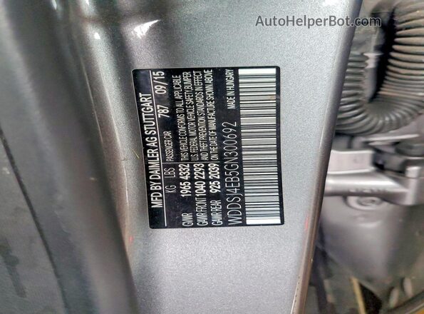 WDDSJ4EB5GN300692 2016 MERCEDES-BENZ CLA-CLASS Gray Вид підкапотного простору