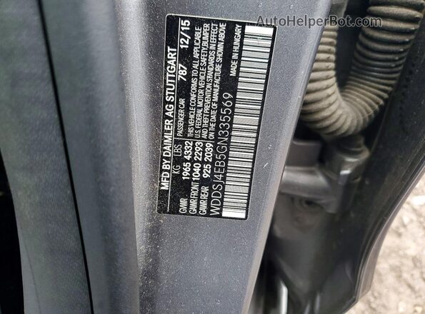 WDDSJ4EB5GN335569 2016 MERCEDES-BENZ CLA-CLASS Gray 