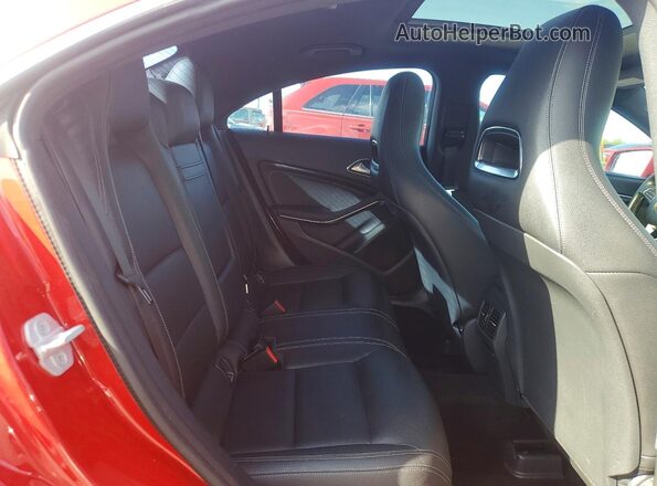 WDDSJ4EB5GN391737 2016 MERCEDES-BENZ CLA-CLASS Red Rear seats view