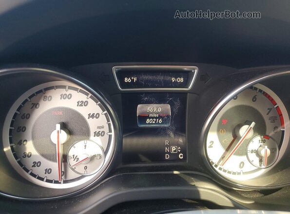 WDDSJ4EB5GN391737 2016 MERCEDES-BENZ CLA-CLASS Red Instrument cluster view