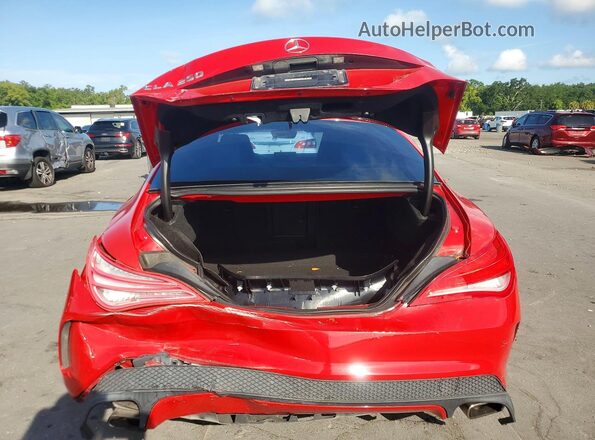 WDDSJ4EB5GN391737 2016 MERCEDES-BENZ CLA-CLASS Red Rear view