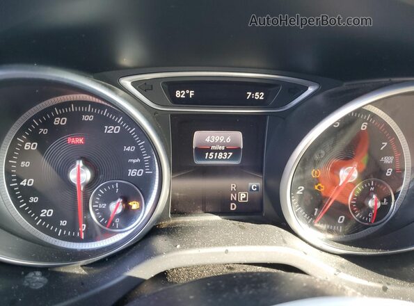 WDDSJ4EB5HN497073 2017 MERCEDES-BENZ CLA-CLASS White Instrument cluster view