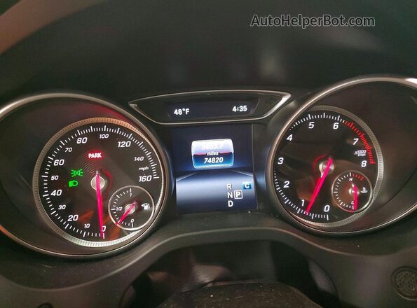 WDDSJ4EB5KN721708 2019 MERCEDES-BENZ CLA-CLASS Black Вид щитка приладів