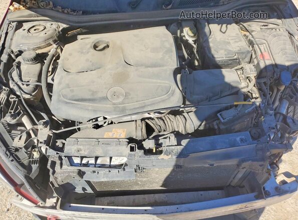 WDDSJ4EB6HN422463 2017 MERCEDES-BENZ CLA-CLASS Red Սալոնի հետևի տեսք