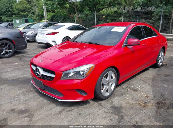WDDSJ4EB7JN549731 2018 MERCEDES-BENZ CLA 250 Красный Передняя левая четверть