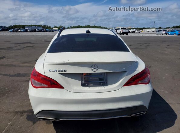 WDDSJ4EB7JN592871 2018 MERCEDES-BENZ CLA-CLASS White Вид ззаду