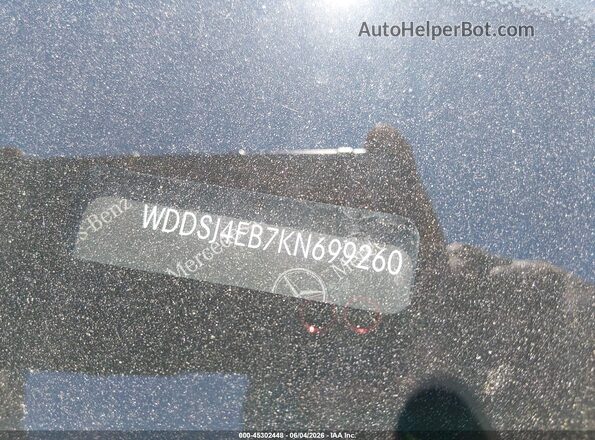 WDDSJ4EB7KN699260 2019 MERCEDES-BENZ CLA 250 Black 