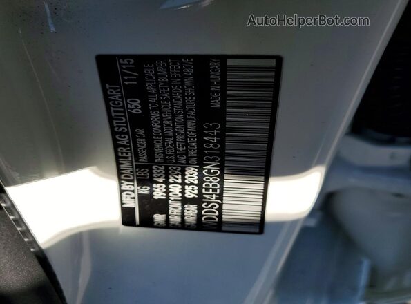 WDDSJ4EB8GN318443 2016 MERCEDES-BENZ CLA-CLASS White 
