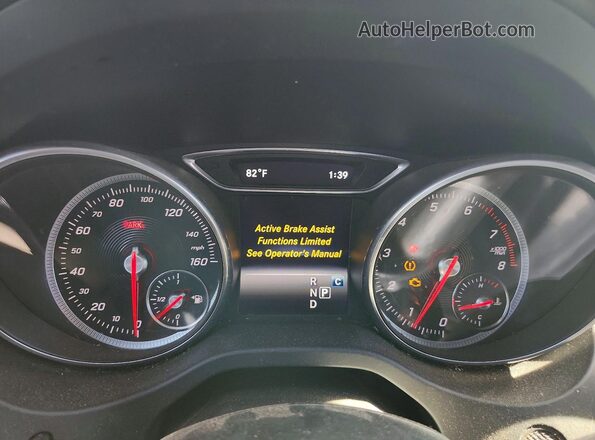 WDDSJ4EB8JN669912 2018 MERCEDES-BENZ CLA-CLASS White Вид щитка приладів