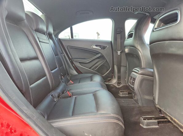 WDDSJ4EB9GN362693 2016 MERCEDES-BENZ CLA-CLASS Red Rear seats view