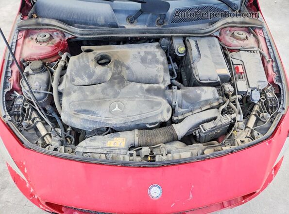 WDDSJ4EB9GN362693 2016 MERCEDES-BENZ CLA-CLASS Red Rear interior view
