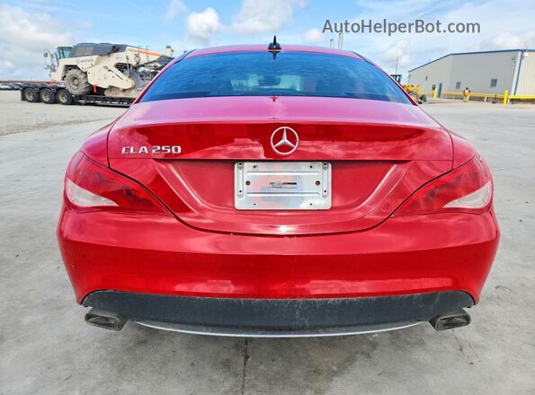 WDDSJ4EB9GN362693 2016 MERCEDES-BENZ CLA-CLASS Red Rear view