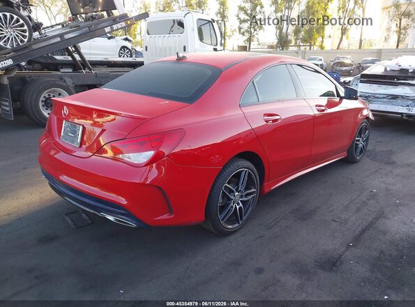 WDDSJ4EB9JN503205 2018 MERCEDES-BENZ CLA 250 Red Tył prawy