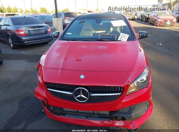 WDDSJ4EB9JN503205 2018 MERCEDES-BENZ CLA 250 Red Widok wnętrza z tyłu