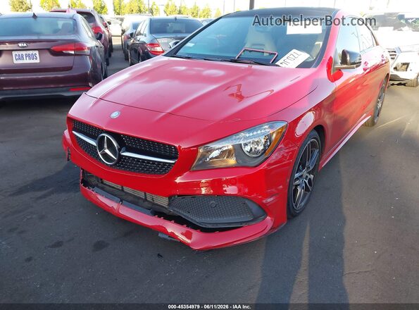 WDDSJ4EB9JN503205 2018 MERCEDES-BENZ CLA 250 Red Widok zestawu wskaźników