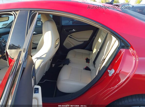 WDDSJ4EB9JN503205 2018 MERCEDES-BENZ CLA 250 Red Widok naklejki z numerem VIN