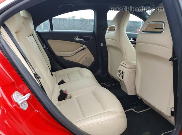 WDDSJ4EB9JN518223 2018 MERCEDES-BENZ CLA-CLASS Red Հետևի նստատեղերի տեսք