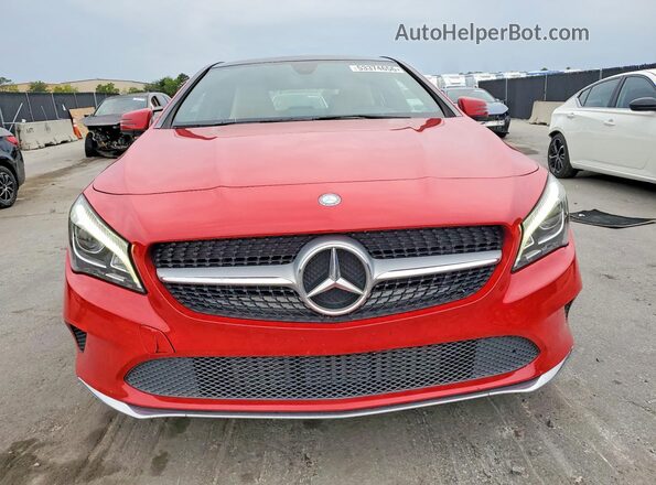 WDDSJ4EB9JN518223 2018 MERCEDES-BENZ CLA-CLASS Red Դիմացի տեսք
