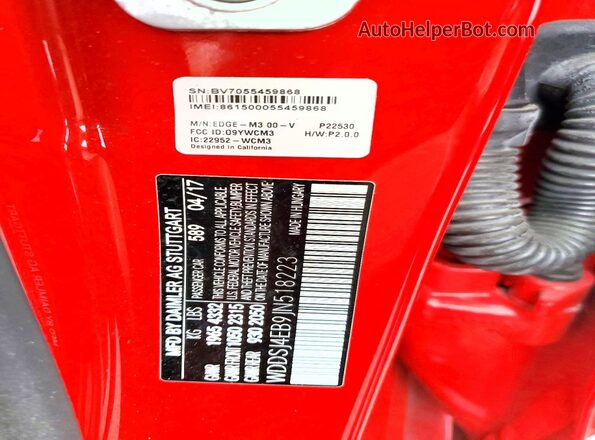 WDDSJ4EB9JN518223 2018 MERCEDES-BENZ CLA-CLASS Red Շարժիչի բաժամունքի տեսք