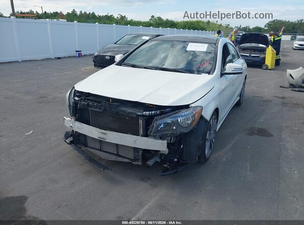 WDDSJ4EBXJN526721 2018 MERCEDES-BENZ CLA 250 Белый Передняя левая четверть