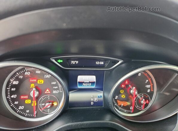 WDDSJ4GB7HN417446 2017 MERCEDES-BENZ CLA-CLASS Black Widok zestawu wskaźników
