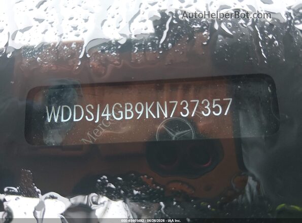 WDDSJ4GB9KN737357 2019 MERCEDES-BENZ CLA 250 Black Вид підкапотного простору