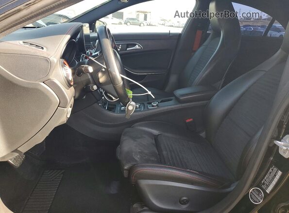 WDDSJ5CB4HN454756 2017 MERCEDES-BENZ CLA-CLASS Black Front interior view