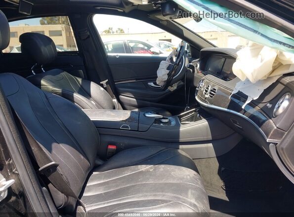 WDDUG6DB5HA291070 2017 MERCEDES-BENZ S 550E PLUG-IN HYBRID Black Widok wnętrza z przodu