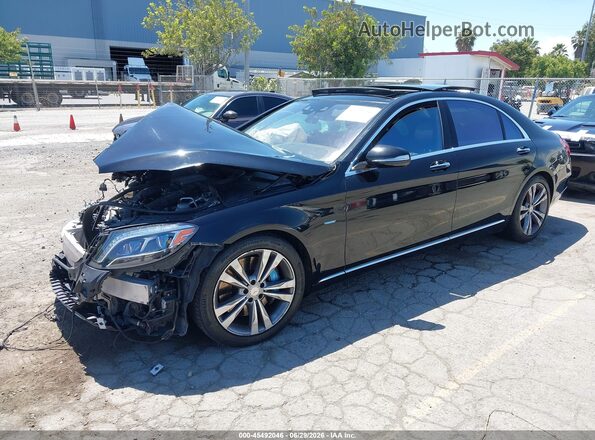WDDUG6DB5HA291070 2017 MERCEDES-BENZ S 550E PLUG-IN HYBRID Black Przód lewy